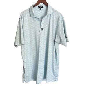 Bad Birdie Lil Mingos Light Blue Mens Polo Shirt